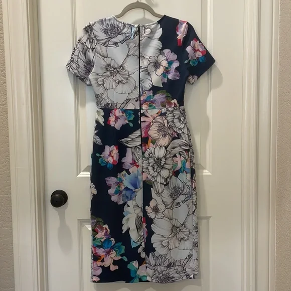 ASOS | Abstract Floral Midi Dress - Picture 6 of 6